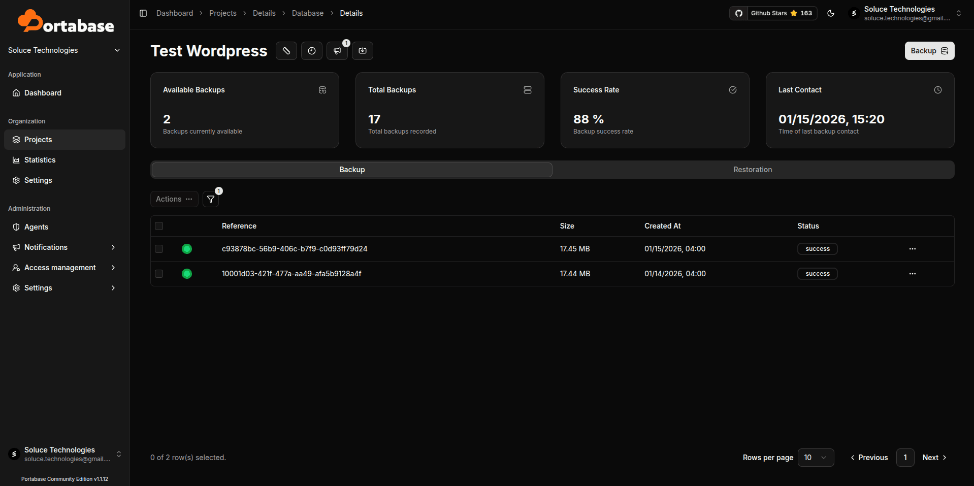 Portabase 3 - safari