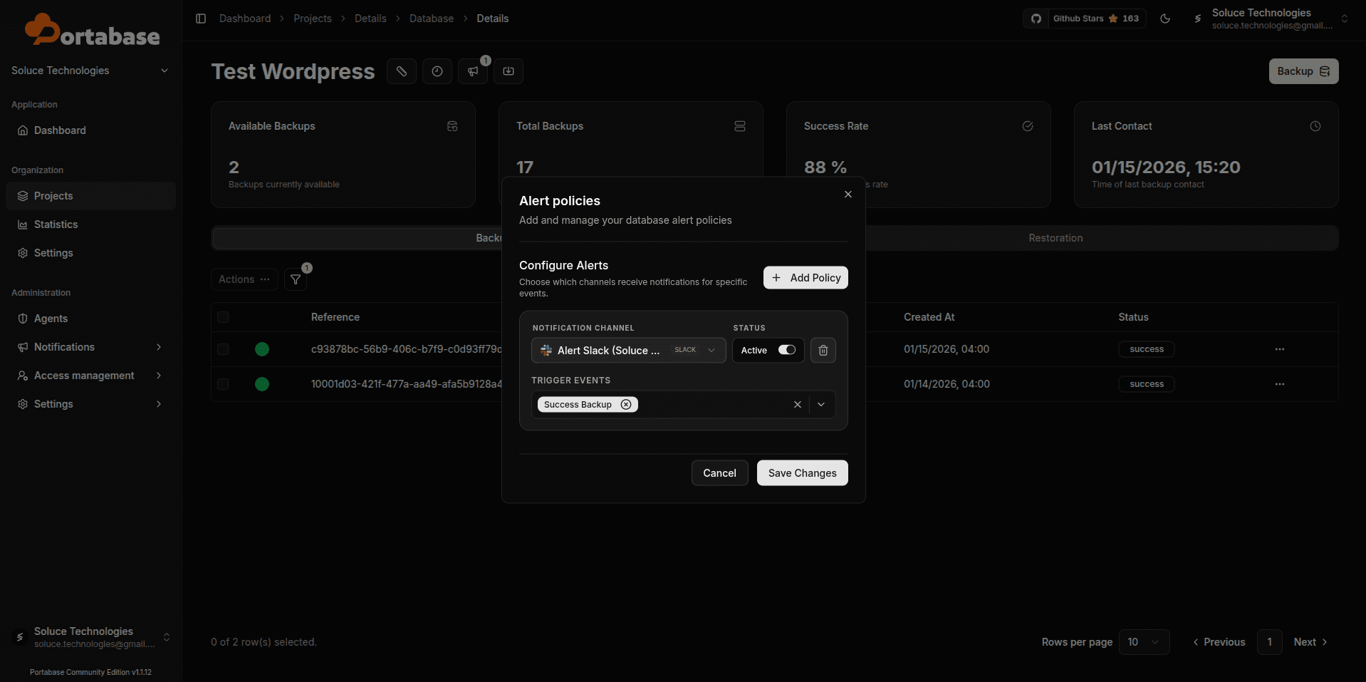 Portabase 4 - safari