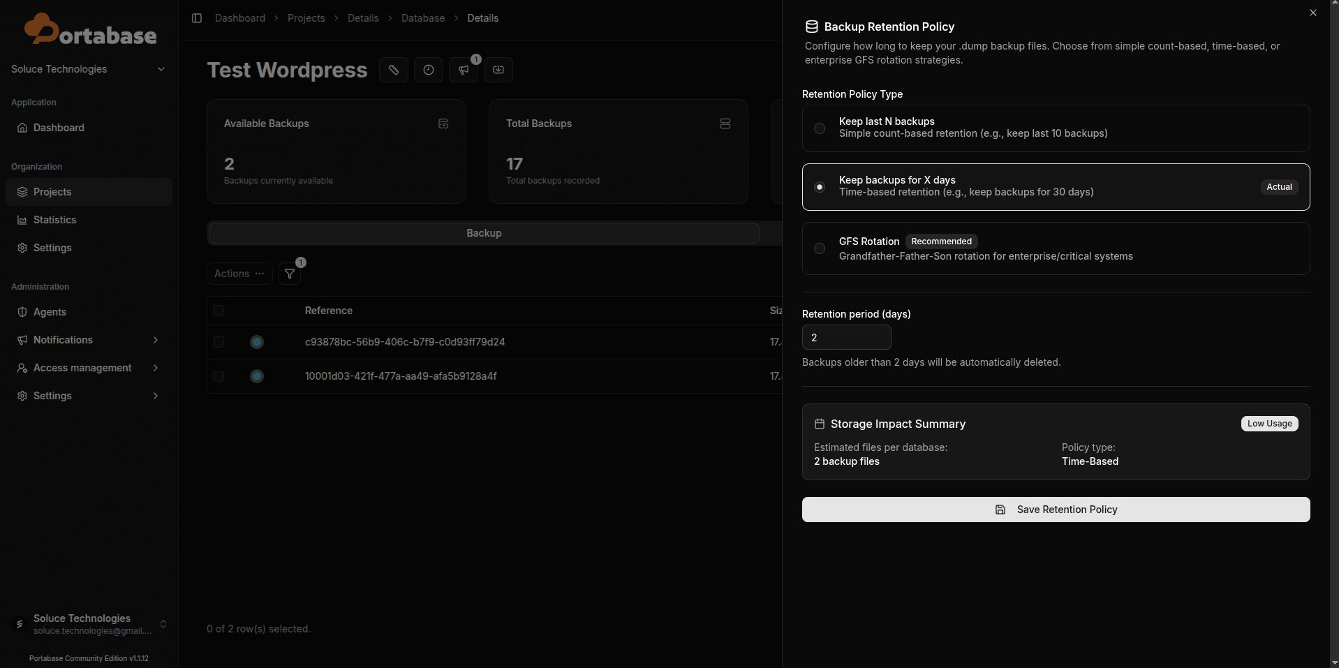 Portabase 6 - safari